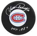 Yvan Cournoyer Signed Montreal Canadiens Hockey Puck w/HOF 1982 - COUPUC400 - Yvan Cournoyer Signed Montreal Canadiens Hockey Puck w/HOF 1982 product image