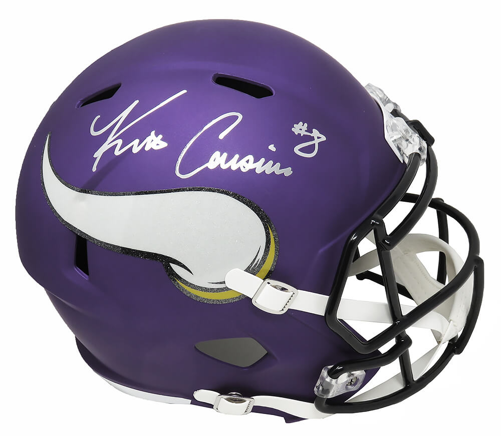 Kirk Cousins Signed Minnesota Vikings Riddell Full Size Speed Replica Helmet (Beckett) - COUREP302 - Kirk Cousins Signed Minnesota Vikings Riddell Full Size Speed Replica Helmet (Beckett) product image