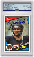 Jim Covert Signed Chicago Bears 1984 Topps Rookie Football Card #222 - (PSA Encapsulated) - COVCAR300 - Jim Covert Signed Chicago Bears 1984 Topps Rookie Football Card #222 - (PSA Encapsulated) product image