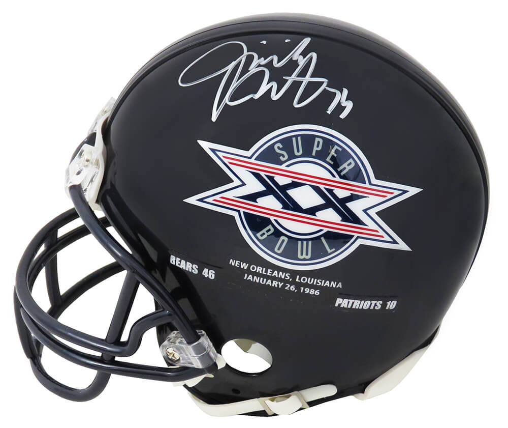 Jim Covert Signed Chicago Bears / Super Bowl XX Champs Logo Riddell Mini Helmet - COVMIN302 - Jim Covert Signed Chicago Bears / Super Bowl XX Champs Logo Riddell Mini Helmet product image