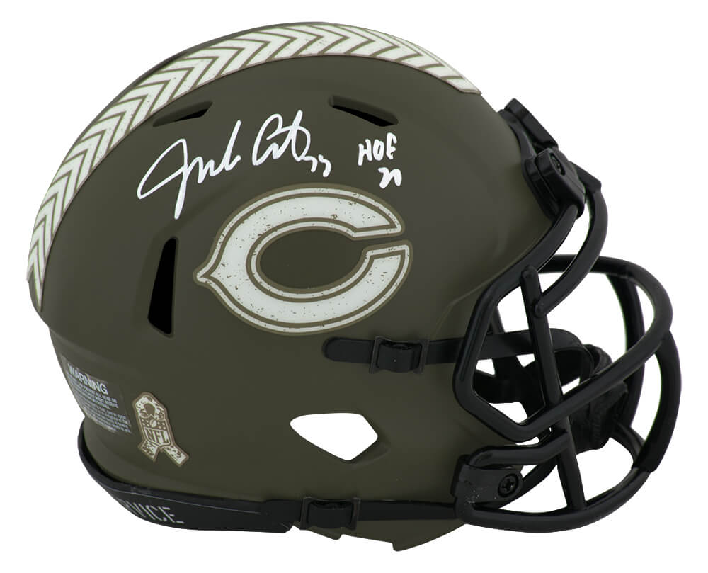 Jim Covert Signed Chicago Bears Salute to Service Riddell Speed Mini Helmet w/HOF'20 - COVMIN309 - Jim Covert Signed Chicago Bears Salute to Service Riddell Speed Mini Helmet w/HOF'20 product image
