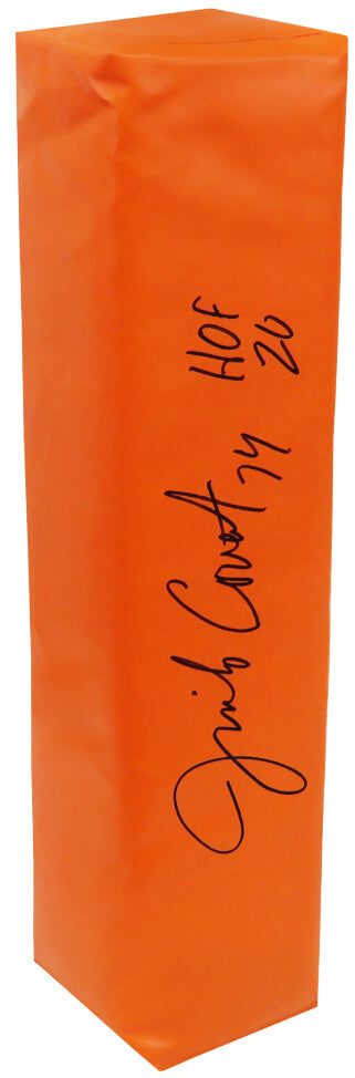 Jim Covert Signed Orange Endzone Pylon w/HOF'20 - COVPYL301 - Jim Covert Signed Orange Endzone Pylon w/HOF'20 product image