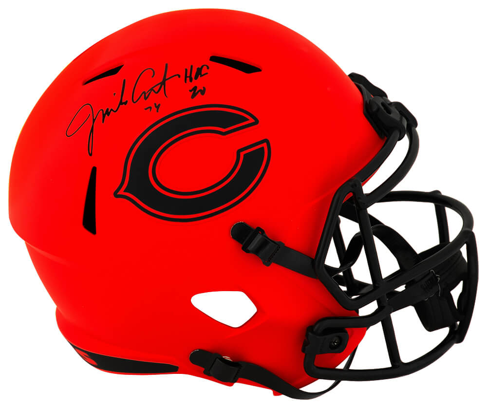 Jim Covert Signed Chicago Bears RAVE Riddell Full Size Speed Replica Helmet w/HOF'20 - COVREP307 - Jim Covert Signed Chicago Bears RAVE Riddell Full Size Speed Replica Helmet w/HOF'20 product image