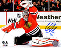 Corey Crawford Signed Chicago Blackhawks Goalie Glove Save Action 8x10 Photo - CRA08P404 - Corey Crawford Signed Chicago Blackhawks Goalie Glove Save Action 8x10 Photo product image
