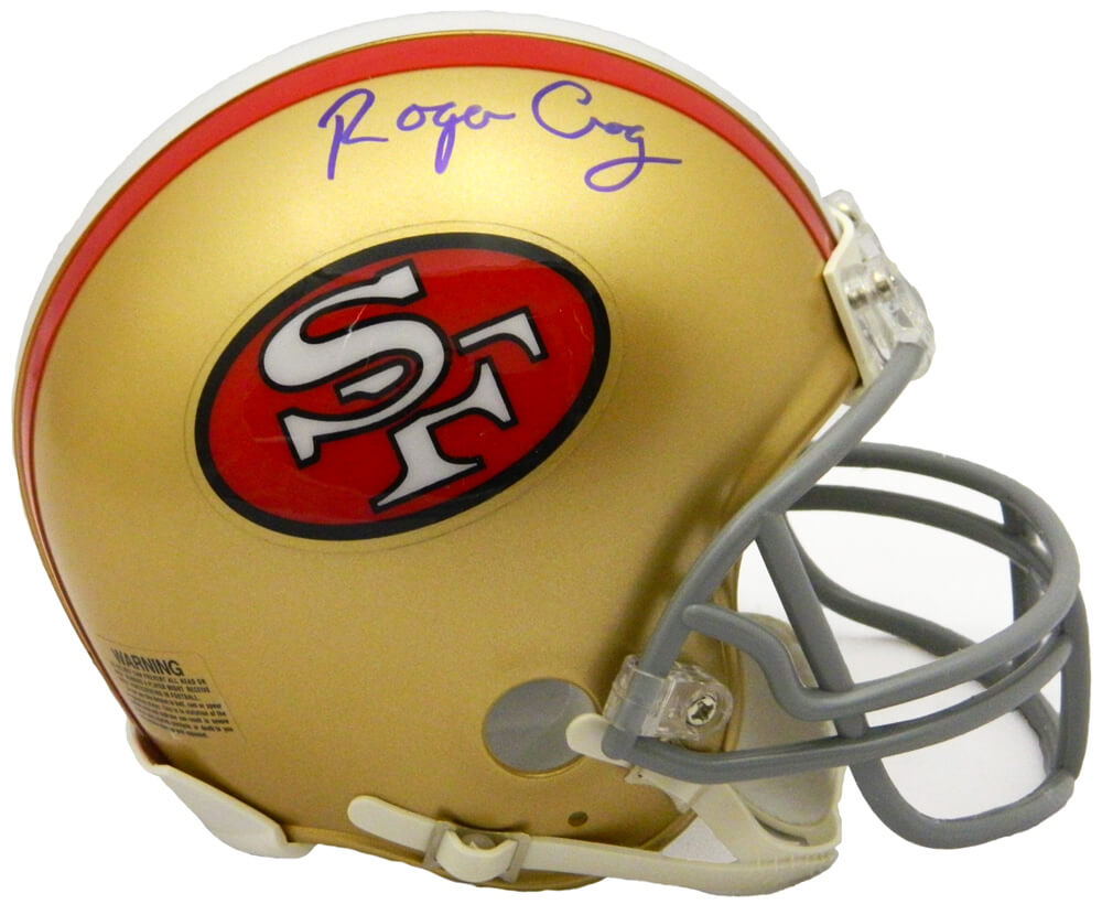 Roger Craig Signed San Francisco 49ers T/B Riddell Mini Helmet - CRAMIN301 - Roger Craig Signed San Francisco 49ers T/B Riddell Mini Helmet product image