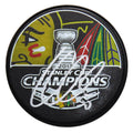 Corey Crawford Signed Blackhawks 2013 Stanley Cup Champs Logo Hockey Puck - CRAPUC401 - Corey Crawford Signed Blackhawks 2013 Stanley Cup Champs Logo Hockey Puck product image