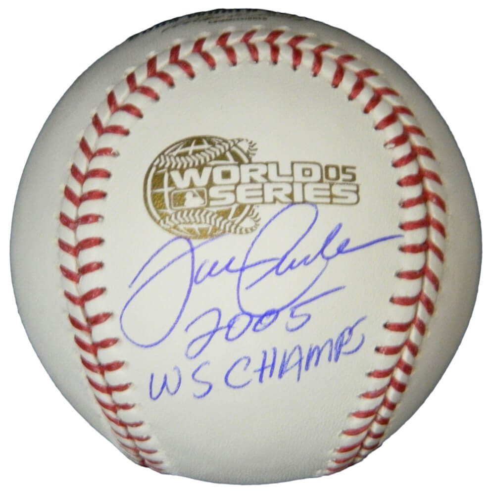 Joe Crede Signed Rawlings Official 2005 World Series Baseball w/2005 WS Champs - CREBSB100 - Joe Crede Signed Rawlings Official 2005 World Series Baseball w/2005 WS Champs product image