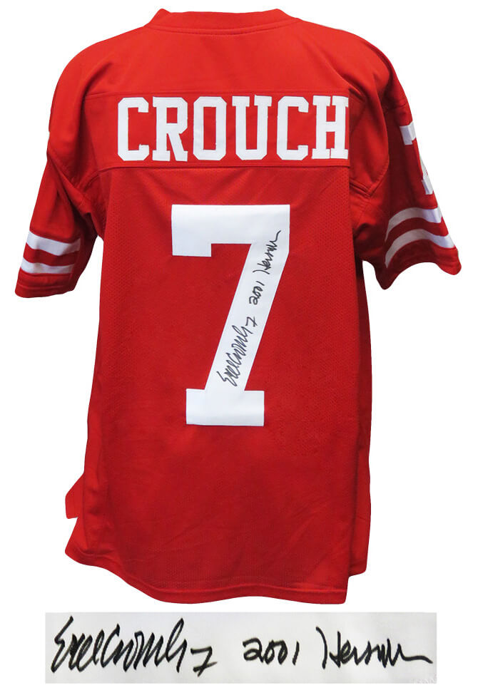 Eric Crouch Signed Red Custom Football Jersey w/2001 Heisman - CROJRY300 - Eric Crouch Signed Red Custom Football Jersey w/2001 Heisman product image