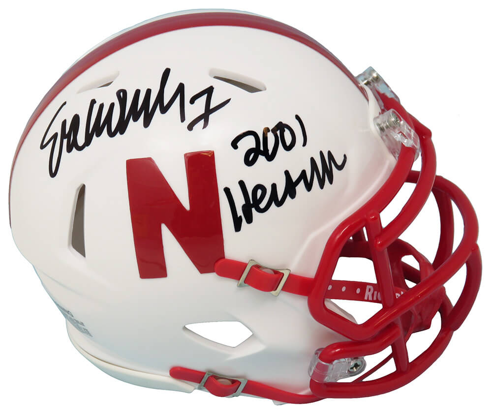Eric Crouch Signed Nebraska Cornhuskers Riddell Speed Mini Helmet w/2001 Heisman - CROMIN300 - Eric Crouch Signed Nebraska Cornhuskers Riddell Speed Mini Helmet w/2001 Heisman product image