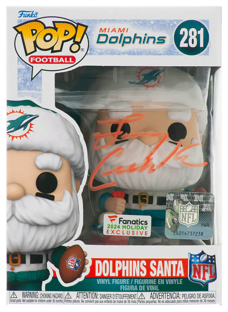 Larry Csonka Signed Miami Dolphins SANTA Funko Pop Doll #281 - CSOFUN300 - Larry Csonka Signed Miami Dolphins SANTA Funko Pop Doll #281 product image