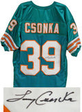 Larry Csonka Signed Teal Throwback Custom Jersey - CSOJRY300 - Larry Csonka Signed Teal Throwback Custom Jersey product image