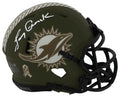 Larry Csonka Signed Miami Dolphins 2022 SALUTE Riddell Speed Mini Helmet - CSOMIN303 - Larry Csonka Signed Miami Dolphins 2022 SALUTE Riddell Speed Mini Helmet product image