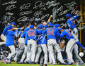 2016 Chicago Cubs Team Signed Chicago Cubs 2016 World Series Pile Up Celebration 16x20 Photo (24 Sigs) - CUB16P163 - 2016 Chicago Cubs Team Signed Chicago Cubs 2016 World Series Pile Up Celebration 16x20 Photo (24 Sigs) product image