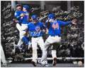 2016 Chicago Cubs Team Signed Cubs 2016 World Series Infielders Celebration Spotlight 16x20 Photo (24 Sigs) - CUB16P185 - 2016 Chicago Cubs Team Signed Cubs 2016 World Series Infielders Celebration Spotlight 16x20 Photo (24 Sigs) product image