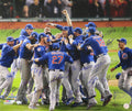 2016 Chicago Cubs Team Signed Chicago Cubs 2016 World Series Pile Up Celebration 20x24 Photo (27 Sigs) - CUB20P108 - 2016 Chicago Cubs Team Signed Chicago Cubs 2016 World Series Pile Up Celebration 20x24 Photo (27 Sigs) product image