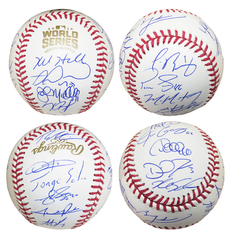 2016 Chicago Cubs Team Signed Rawlings 2016 World Series Baseball (24 Sigs) - CUBBSB121 - 2016 Chicago Cubs Team Signed Rawlings 2016 World Series Baseball (24 Sigs) product image