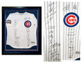 2016 Chicago Cubs Team Signed & Framed Chicago Cubs Joe Maddon White Pinstripe Majestic Jersey w/2016 WS Patch (26 Sigs) - CUBJRY125 - 2016 Chicago Cubs Team Signed & Framed Chicago Cubs Joe Maddon White Pinstripe Majestic Jersey w/2016 WS Patch (26 Sigs) product image