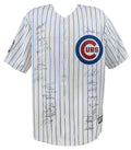 2016 Chicago Cubs Team Signed Chicago Cubs Joe Maddon 2016 WS Patch White Pinstripe Majestic Jersey (22 Sigs) - CUBJRY129 - 2016 Chicago Cubs Team Signed Chicago Cubs Joe Maddon 2016 WS Patch White Pinstripe Majestic Jersey (22 Sigs) product image