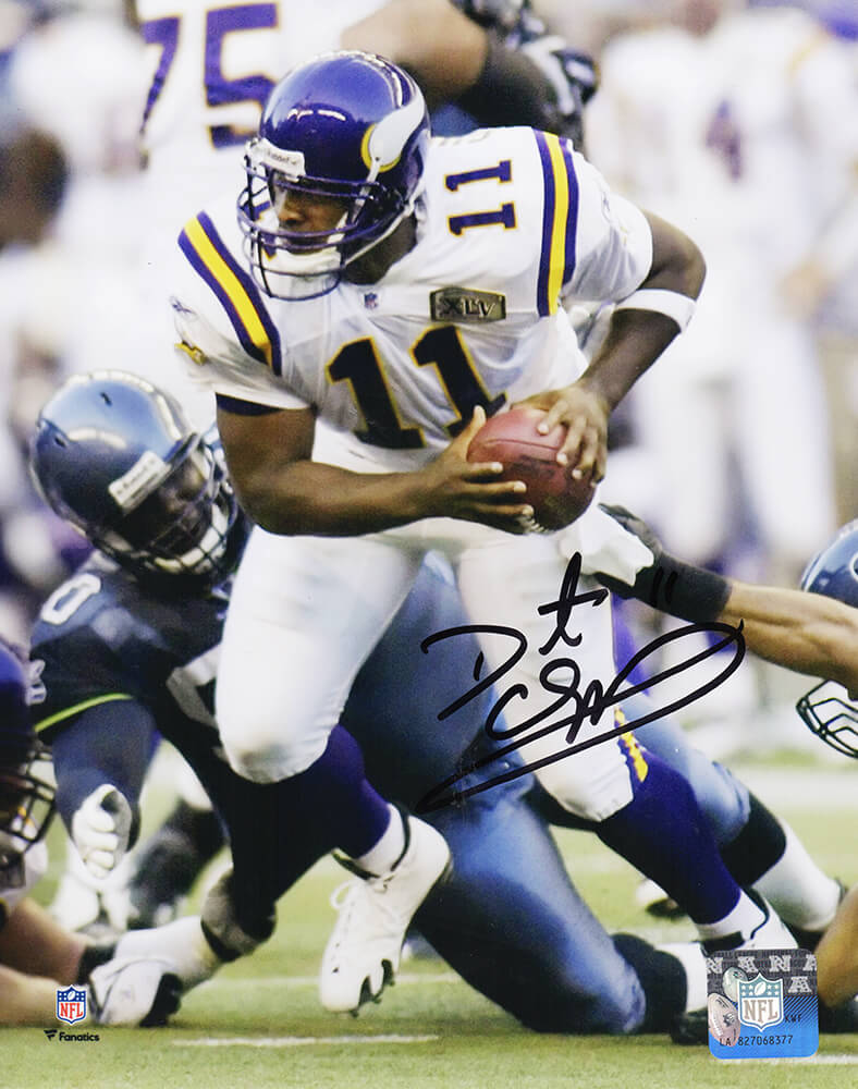 Daunte Culpepper Signed Minnesota Vikings Action 8x10 Photo - CUL08P310 - Daunte Culpepper Signed Minnesota Vikings Action 8x10 Photo product image