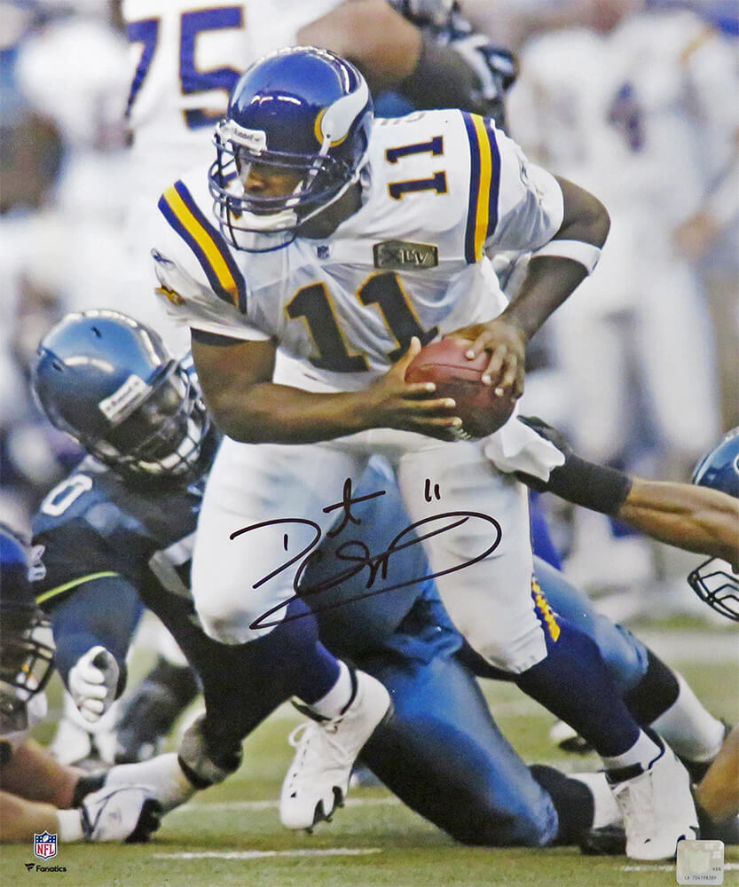 Daunte Culpepper Signed Minnesota Vikings Action 16x20 Photo - CUL16P300 - Daunte Culpepper Signed Minnesota Vikings Action 16x20 Photo product image