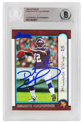 Daunte Culpepper Signed Minnesota Vikings 1999 Bowman Rookie Football Trading Card #166 - (Beckett Encapsulated) - CULCAR316 - Daunte Culpepper Signed Minnesota Vikings 1999 Bowman Rookie Football Trading Card #166 - (Beckett Encapsulated) product image