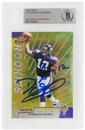 Daunte Culpepper Signed Minnesota Vikings 1999 Topps Finest Rookie Football Card #151 (Beckett Encapsulated) - CULCAR319 - Daunte Culpepper Signed Minnesota Vikings 1999 Topps Finest Rookie Football Card #151 (Beckett Encapsulated) product image