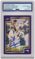 Daunte Culpepper Signed Vikings 1999 Score Supplemental Rookie Football Card #S83 - (PSA Encapsulated) - CULCAR332 - Daunte Culpepper Signed Vikings 1999 Score Supplemental Rookie Football Card #S83 - (PSA Encapsulated) product image