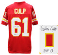 Curly Culp Signed Red Throwback Custom Football Jersey w/HOF'13 - CULJRY300 - Curly Culp Signed Red Throwback Custom Football Jersey w/HOF'13 product image
