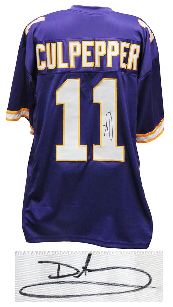 Daunte Culpepper Signed Purple Custom Football Jersey - CULJRY310 - Daunte Culpepper Signed Purple Custom Football Jersey product image