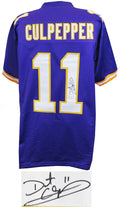 Daunte Culpepper Signed Purple Throwback Custom Football Jersey - CULJRY311 - Daunte Culpepper Signed Purple Throwback Custom Football Jersey product image