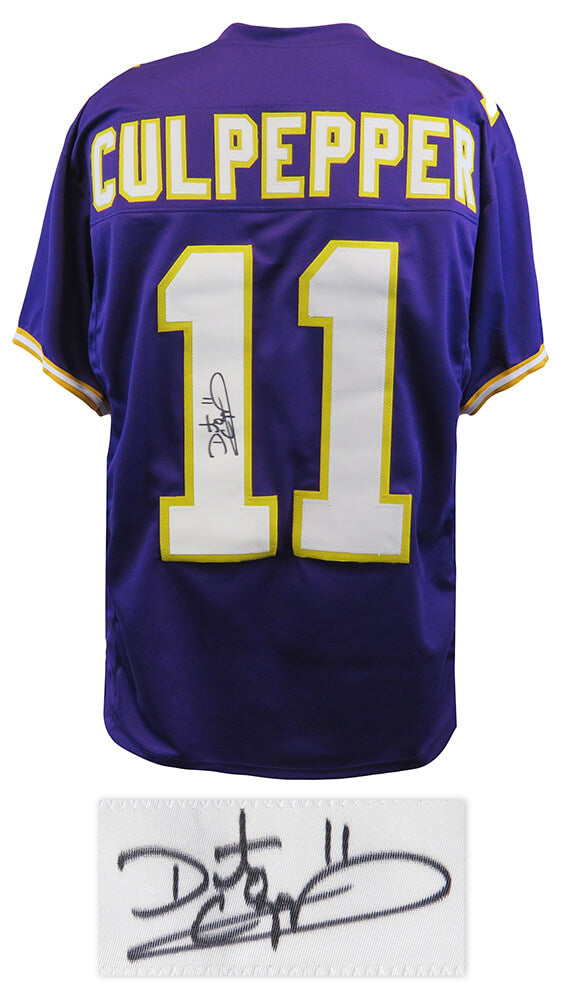 Daunte Culpepper Signed Purple T/B Custom Football Jersey - CULJRY312 - Daunte Culpepper Signed Purple T/B Custom Football Jersey product image