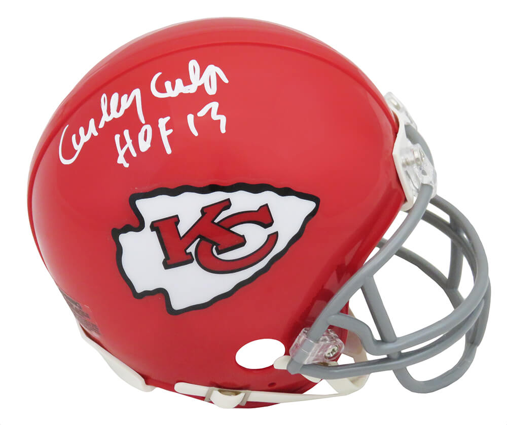 Curley Culp Signed Kansas City Chiefs Throwback Riddell Mini Helmet w/HOF'13 - CULMIN301 - Curley Culp Signed Kansas City Chiefs Throwback Riddell Mini Helmet w/HOF'13 product image