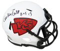 Curley Culp Signed Kansas City Chiefs Lunar Eclipse White Matte Riddell Speed Mini Helmet w/HOF'13 - CULMIN302 - Curley Culp Signed Kansas City Chiefs Lunar Eclipse White Matte Riddell Speed Mini Helmet w/HOF'13 product image