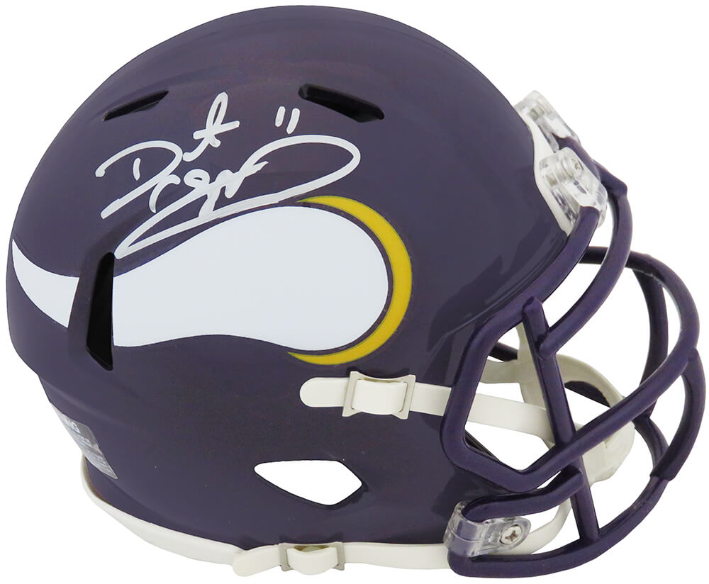 Daunte Culpepper Signed Minnesota Vikings Throwback Riddell Speed Mini Helmet - CULMIN314 - Daunte Culpepper Signed Minnesota Vikings Throwback Riddell Speed Mini Helmet product image