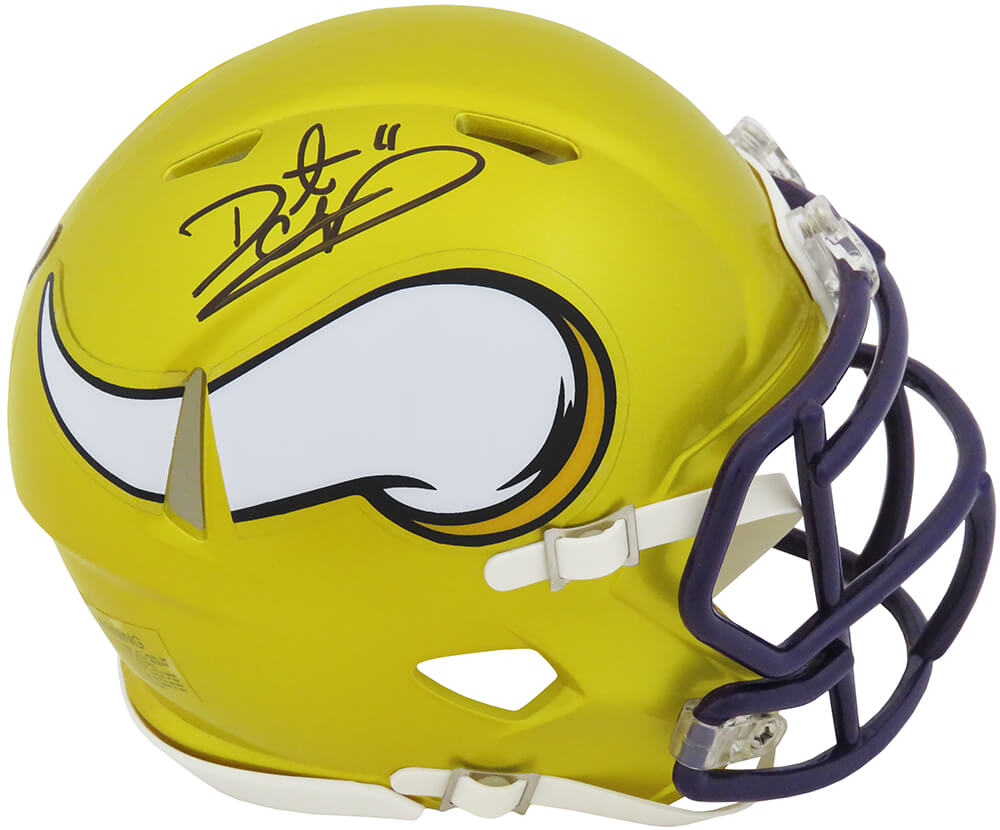 Daunte Culpepper Signed Minnesota Vikings FLASH Riddell Speed Mini Helmet - CULMIN315 - Daunte Culpepper Signed Minnesota Vikings FLASH Riddell Speed Mini Helmet product image