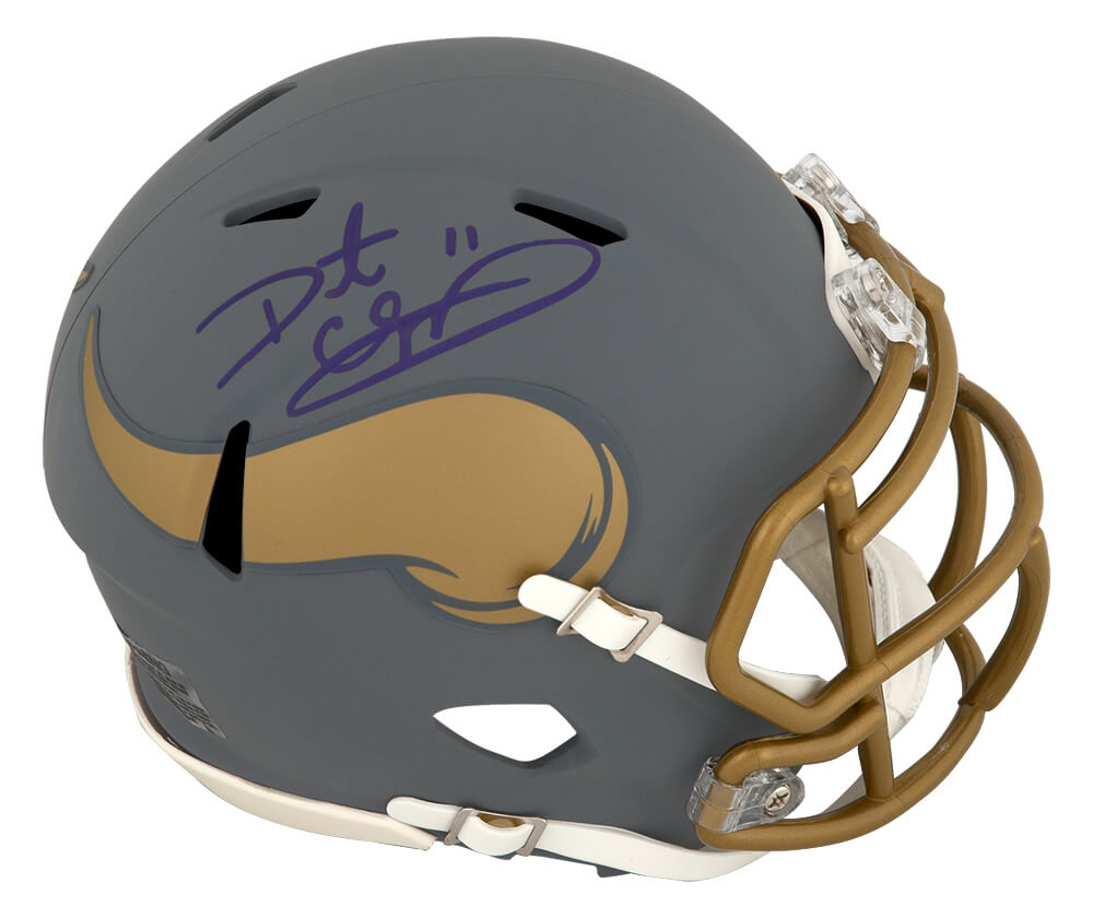 Daunte Culpepper Signed Minnesota Vikings SLATE Riddell Speed Mini Helmet - CULMIN316 - Daunte Culpepper Signed Minnesota Vikings SLATE Riddell Speed Mini Helmet product image