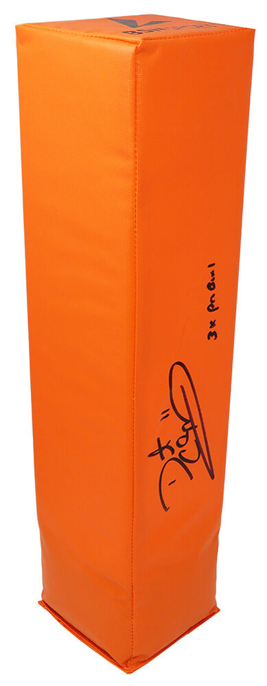 Daunte Culpepper Signed Orange Endzone Football Pylon w/3x Pro Bowl - CULPYL301 - Daunte Culpepper Signed Orange Endzone Football Pylon w/3x Pro Bowl product image