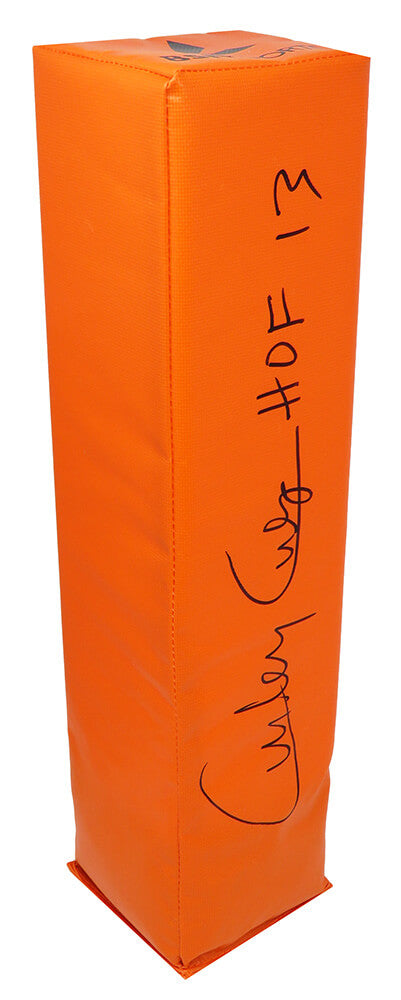 Curley Culp Signed Orange Endzone Football Pylon w/HOF'13 - CULPYL310 - Curley Culp Signed Orange Endzone Football Pylon w/HOF'13 product image