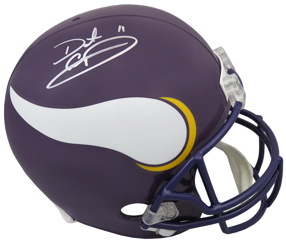 Daunte Culpepper Signed Minnesota Vikings Riddell Full Size Replica Helmet - CULREP301 - Daunte Culpepper Signed Minnesota Vikings Riddell Full Size Replica Helmet product image