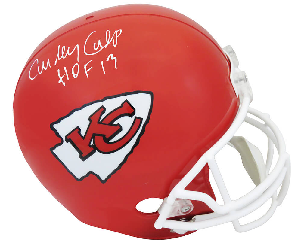 Curley Culp Signed Kansas City Chiefs Riddell Full Size Replica Helmet w/HOF'13 - CULREP320 - Curley Culp Signed Kansas City Chiefs Riddell Full Size Replica Helmet w/HOF'13 product image
