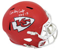 Curley Culp Signed Kansas City Chiefs Riddell Full Size Speed Replica Helmet w/HOF'13 - CULREP321 - Curley Culp Signed Kansas City Chiefs Riddell Full Size Speed Replica Helmet w/HOF'13 product image