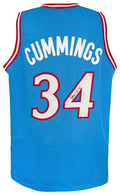 Terry Cummings Signed Blue Throwback Custom Basketball Jersey - CUMJRY200 - Terry Cummings Signed Blue Throwback Custom Basketball Jersey product image