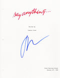 John Cusack Signed Say Anything Movie Script Cover Sheet - CUSOTH502 - John Cusack Signed Say Anything Movie Script Cover Sheet product image