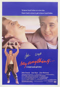 John Cusack Signed Say Anything 27x40 Full Size Movie Poster w/Lloyd - CUSPST505 - John Cusack Signed Say Anything 27x40 Full Size Movie Poster w/Lloyd product image
