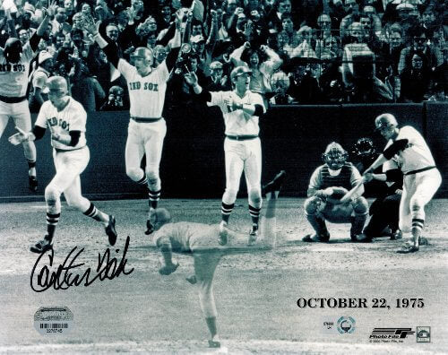 Carlton Fisk Signed Autographed Red Sox Game 6 HR Multi-Exposure 8x10 Photo - FIS08P100 - Carlton Fisk Signed Autographed Red Sox Game 6 HR Multi-Exposure 8x10 Photo product image