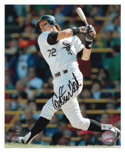 Carlton Fisk Signed Autographed White Sox Action 8x10 Photo - FIS08P101 - Carlton Fisk Signed Autographed White Sox Action 8x10 Photo product image