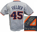 Cecil Fielder Signed Grey Custom Baseball Jersey w/Big Daddy - FIEJRY102 - Cecil Fielder Signed Grey Custom Baseball Jersey w/Big Daddy product image