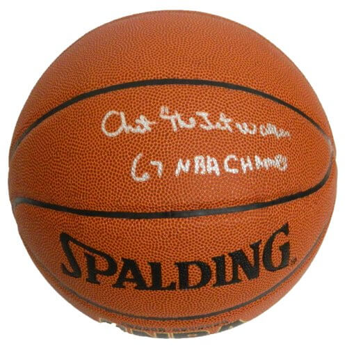 Chet 'The Jet' Walker Signed Autographed Spalding Indoor/Outdoor Basketball w/'67 NBA Champs - WALBSK200 - Chet 'The Jet' Walker Signed Autographed Spalding Indoor/Outdoor Basketball w/'67 NBA Champs product image