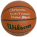 Chet Walker Signed Autographed Wilson NCAA Basketball w/'60 NIT Champs Bradley Braves - WALBSK202 - Chet Walker Signed Autographed Wilson NCAA Basketball w/'60 NIT Champs Bradley Braves product image