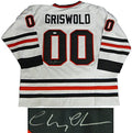 Chevy Chase Signed Christmas Vacation White Custom Hockey Griswold #00 Jersey - CHAJRY502 - Chevy Chase Signed Christmas Vacation White Custom Hockey Griswold #00 Jersey product image